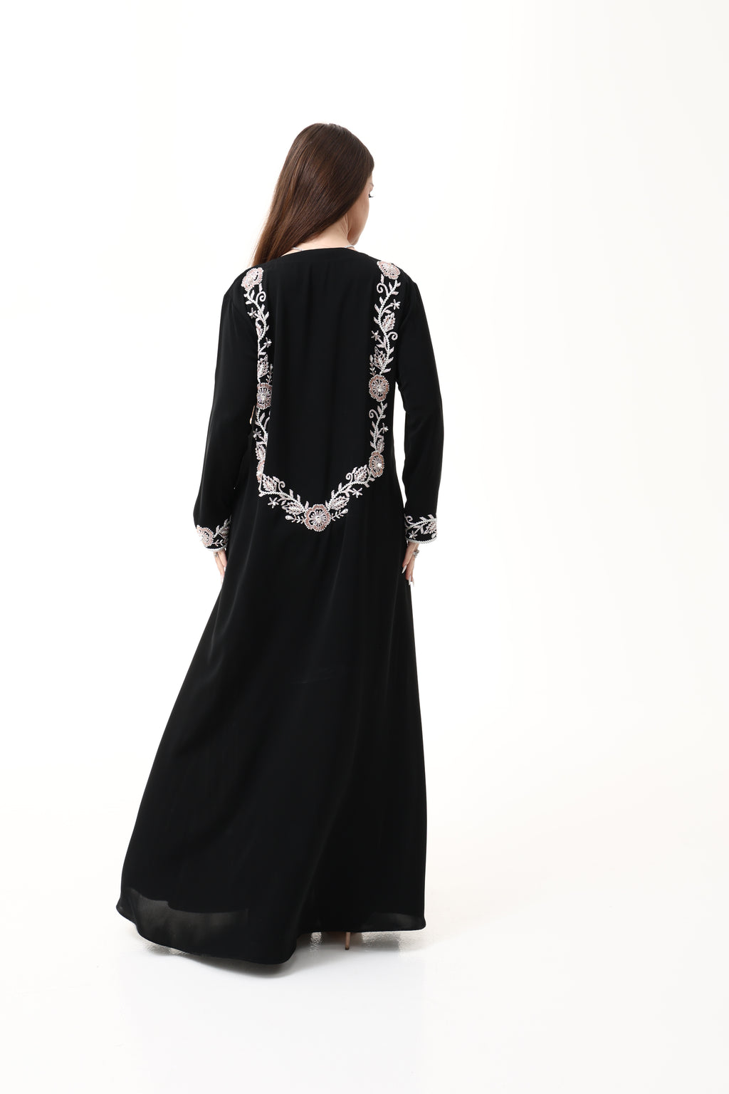 Desginer Abaya with Custom Hand Embroidery