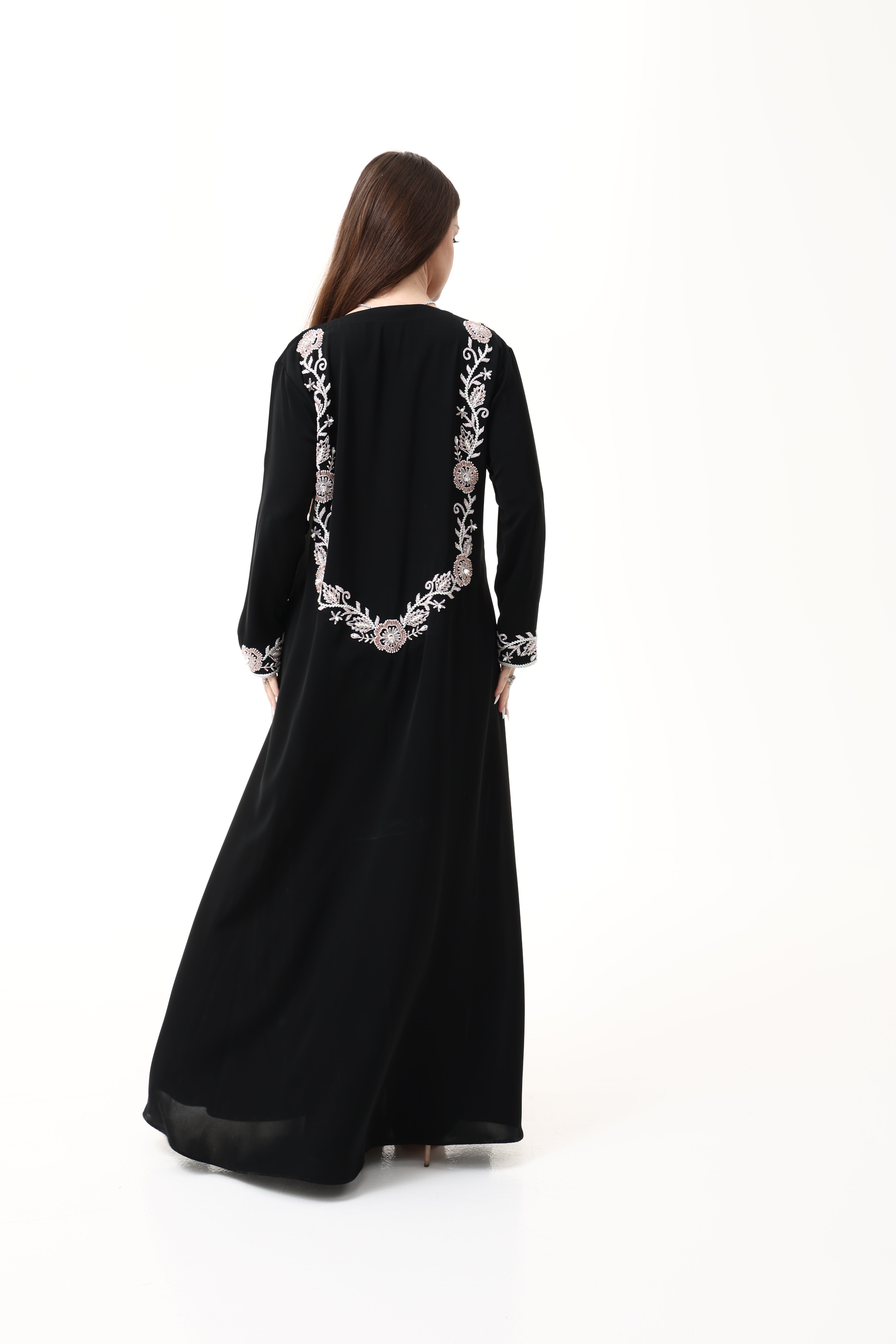 Desginer Abaya with Custom Hand Embroidery