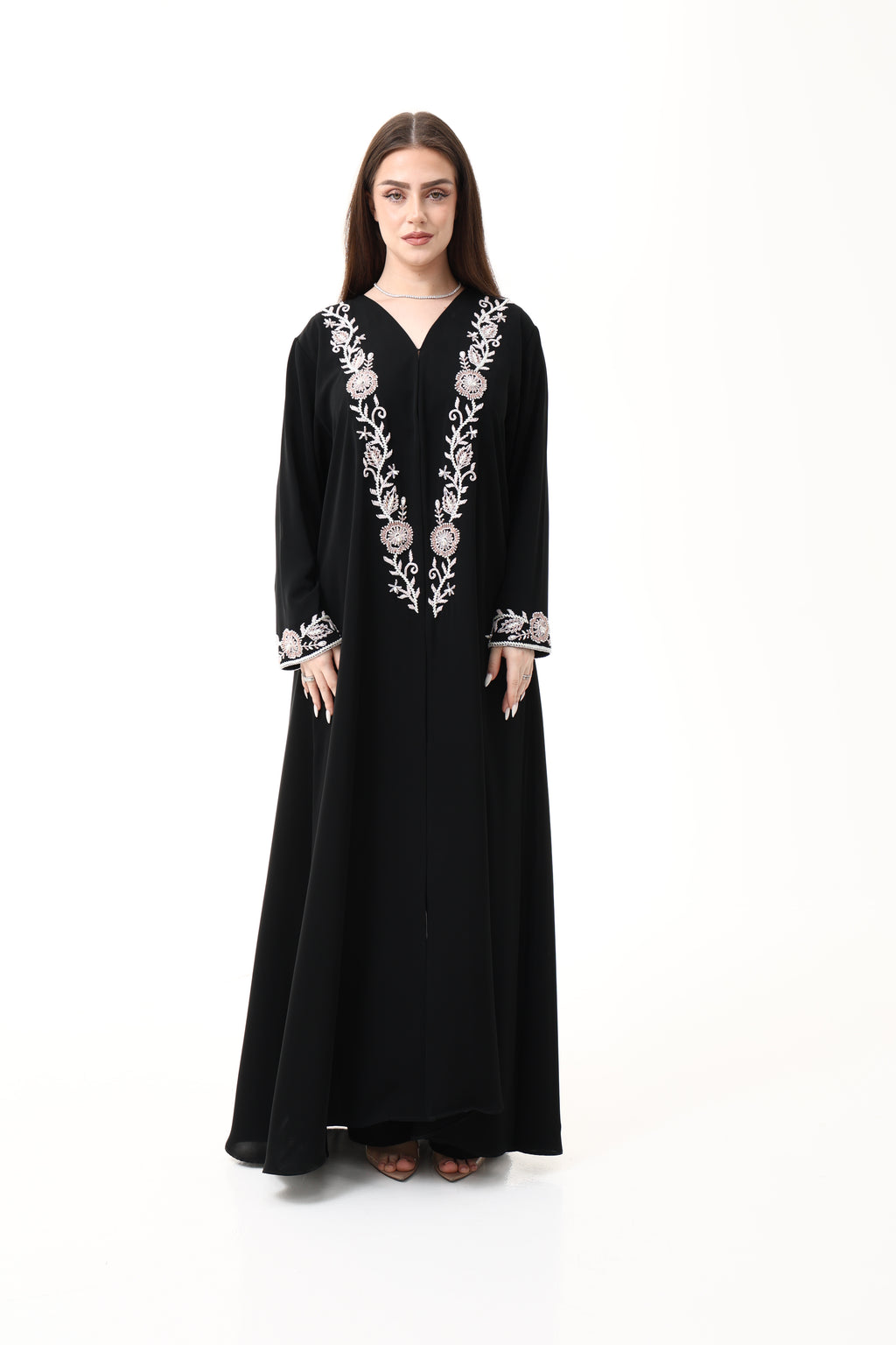 Desginer Abaya with Custom Hand Embroidery