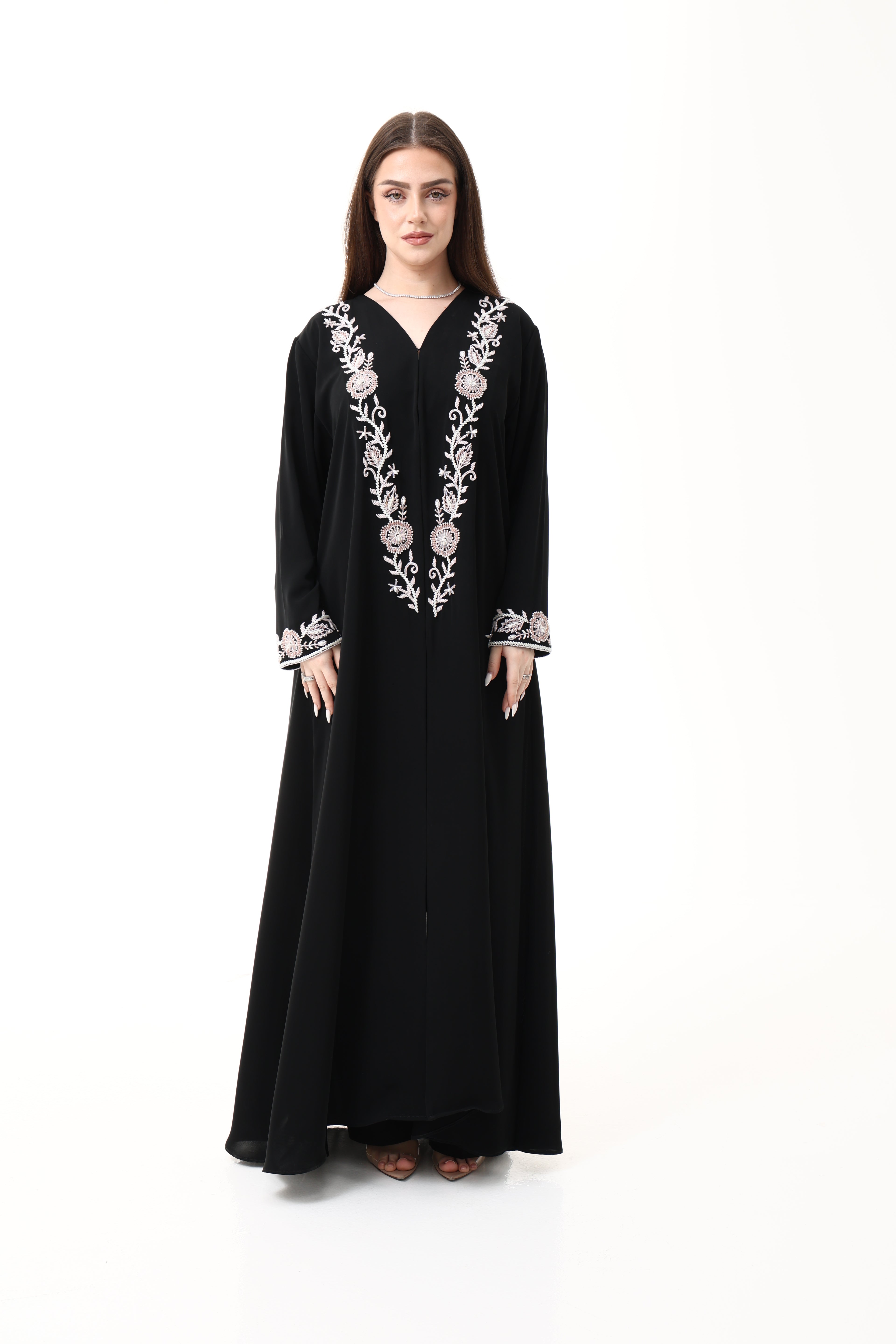 Desginer Abaya with Custom Hand Embroidery