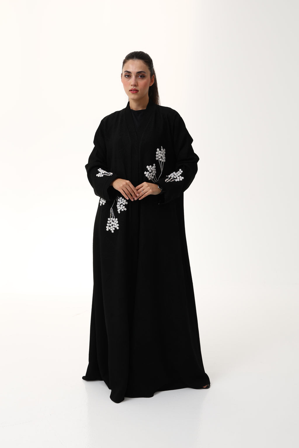 Desginer Abaya with Costum Hand Embroidary