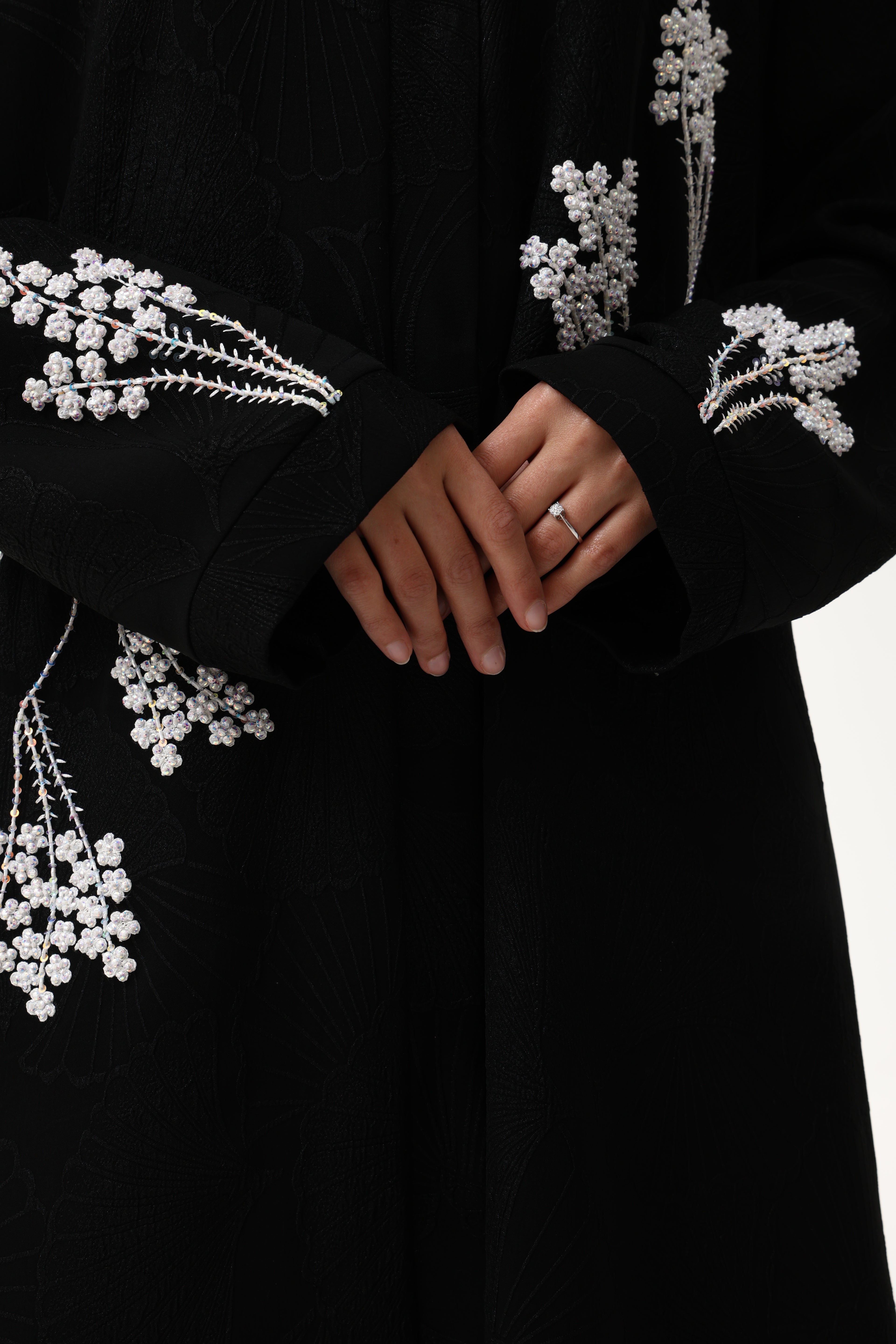 Desginer Abaya with Costum Hand Embroidary