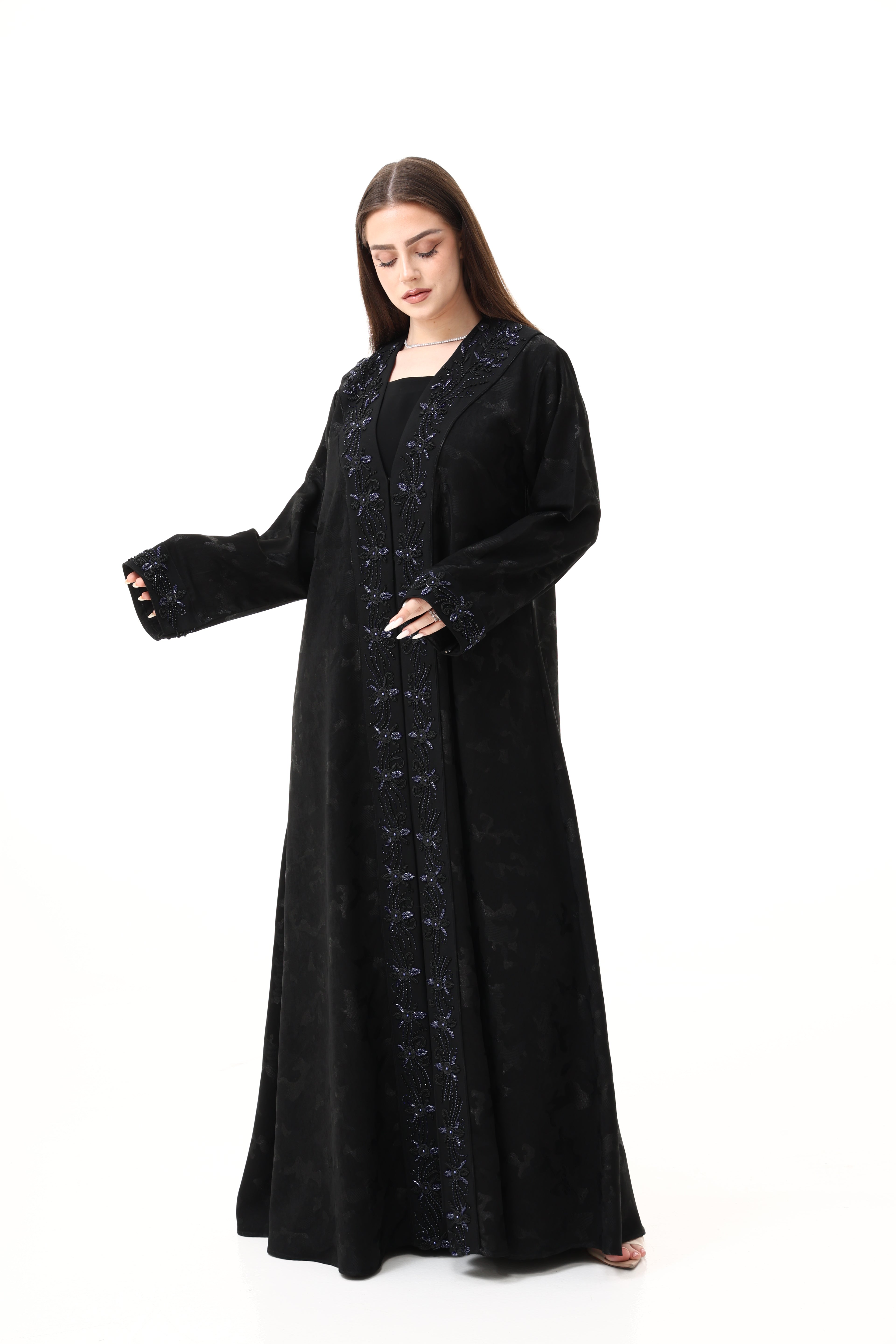 Desginer Abaya with Custom Heavy Hand Embroidery