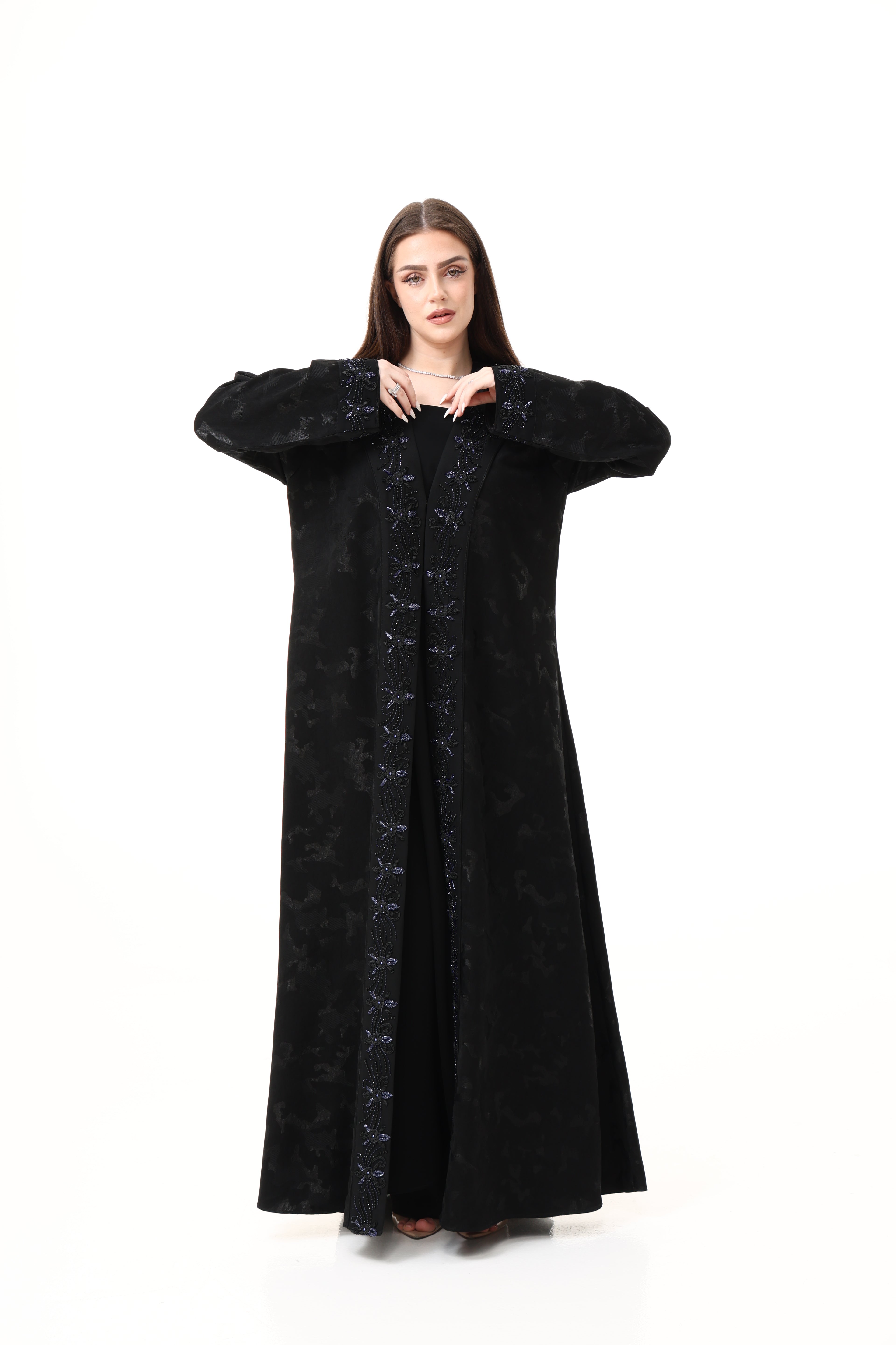 Desginer Abaya with Custom Heavy Hand Embroidery