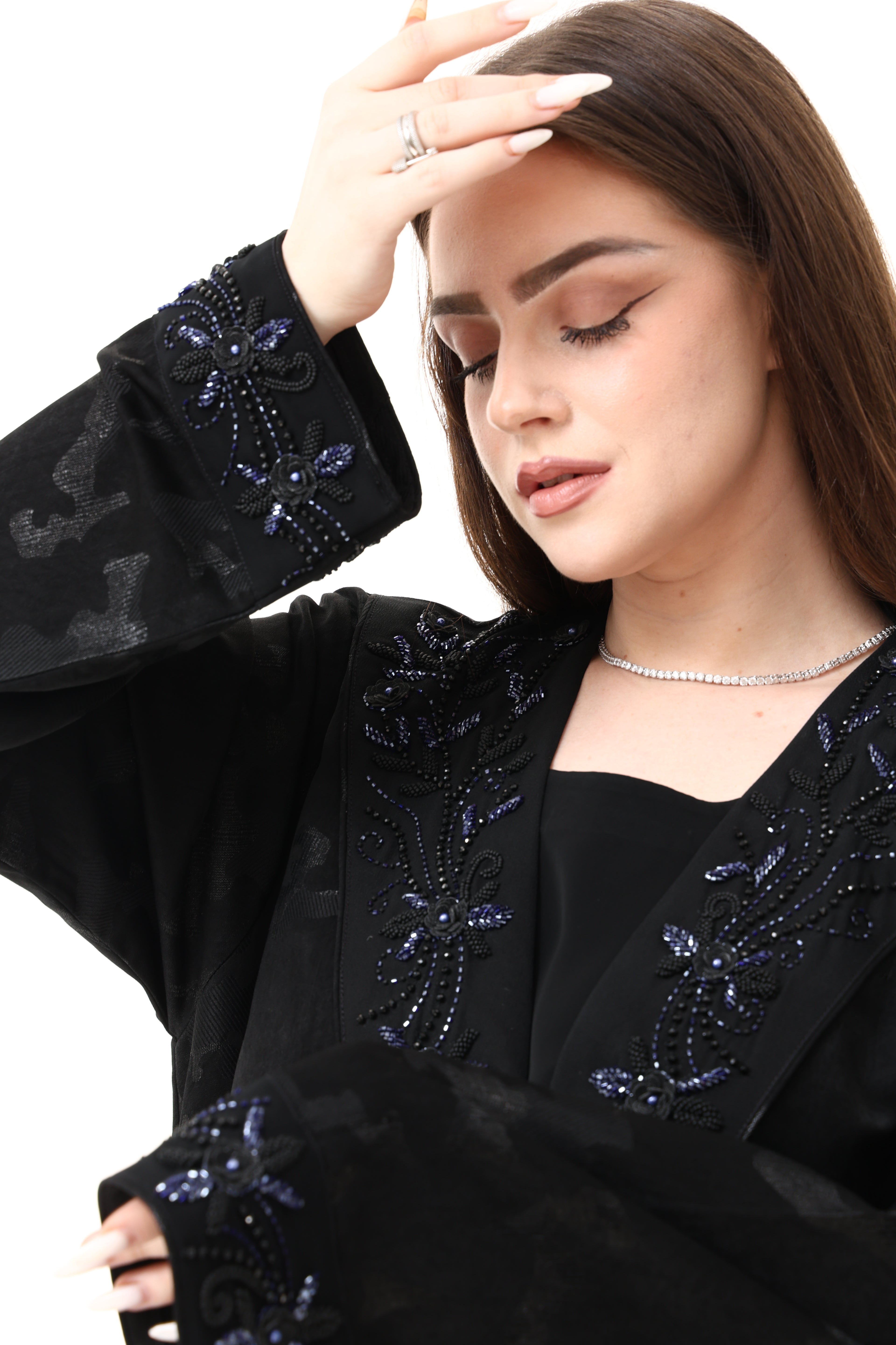 Desginer Abaya with Custom Heavy Hand Embroidery