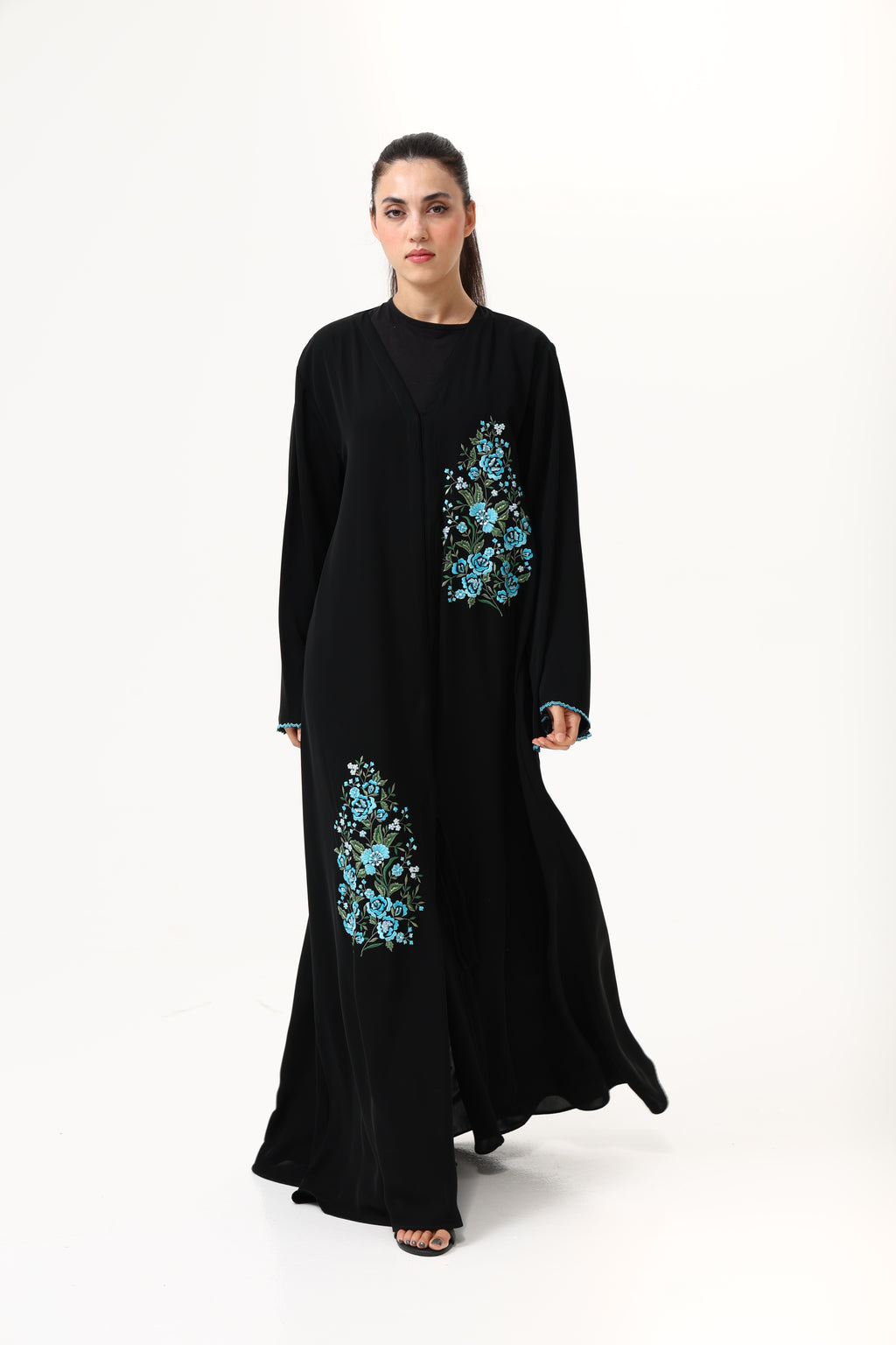 Desginer Abaya Custom Embroidery