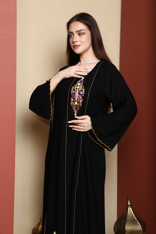 Abaya with Custom Heavy Hand Embroidery