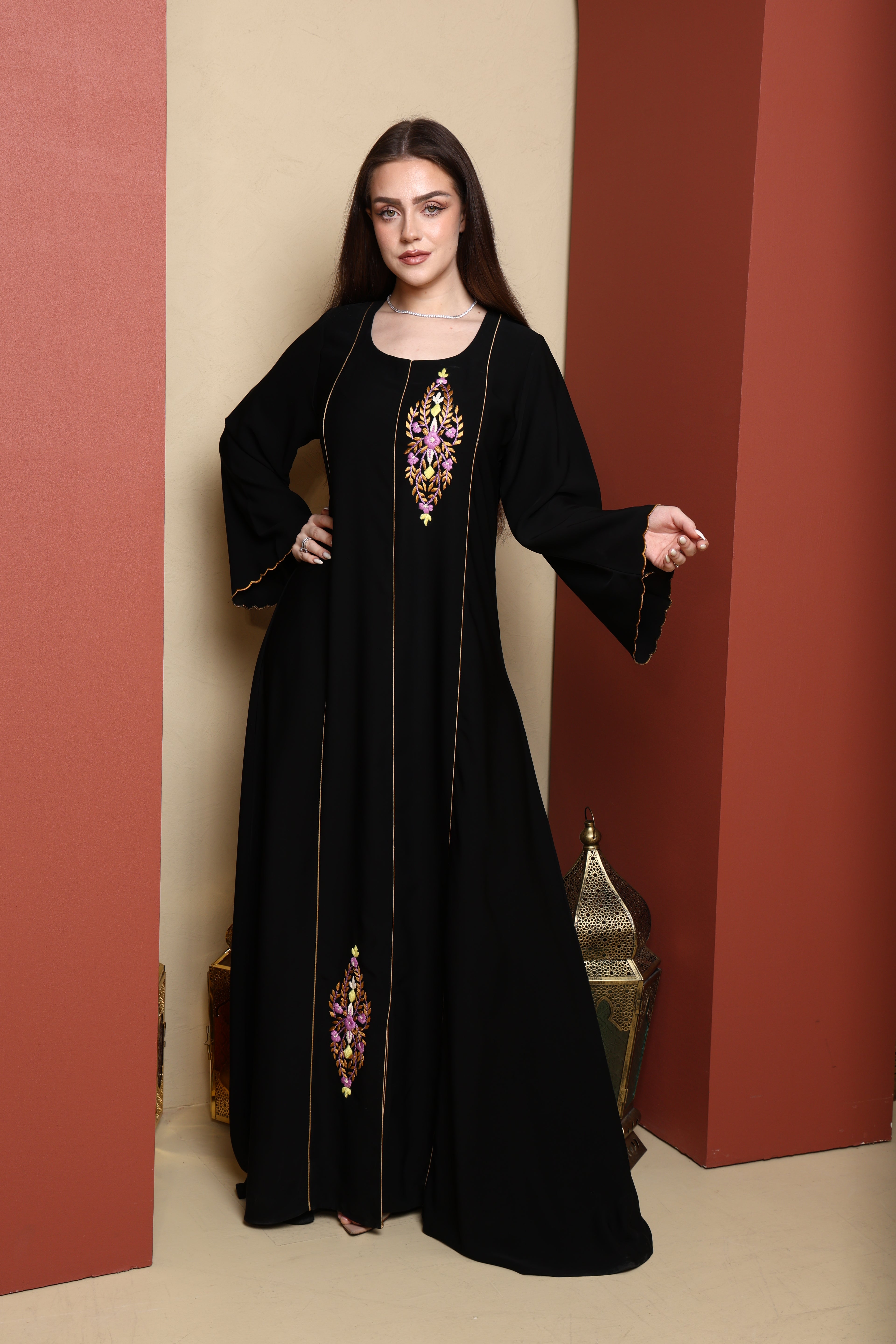 Abaya with Custom Heavy Hand Embroidery