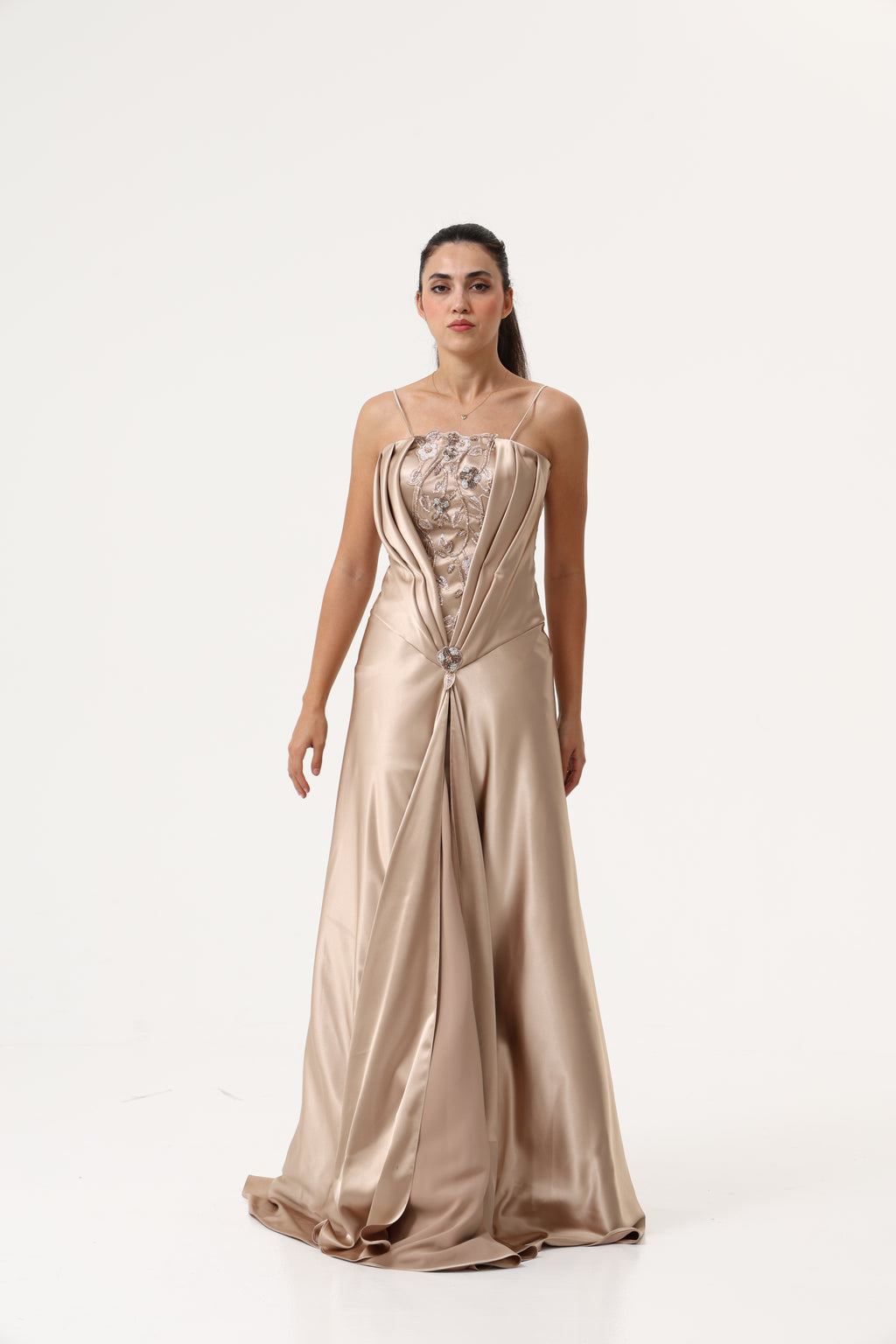 Evening Custom Hand Embroidery Party Dress