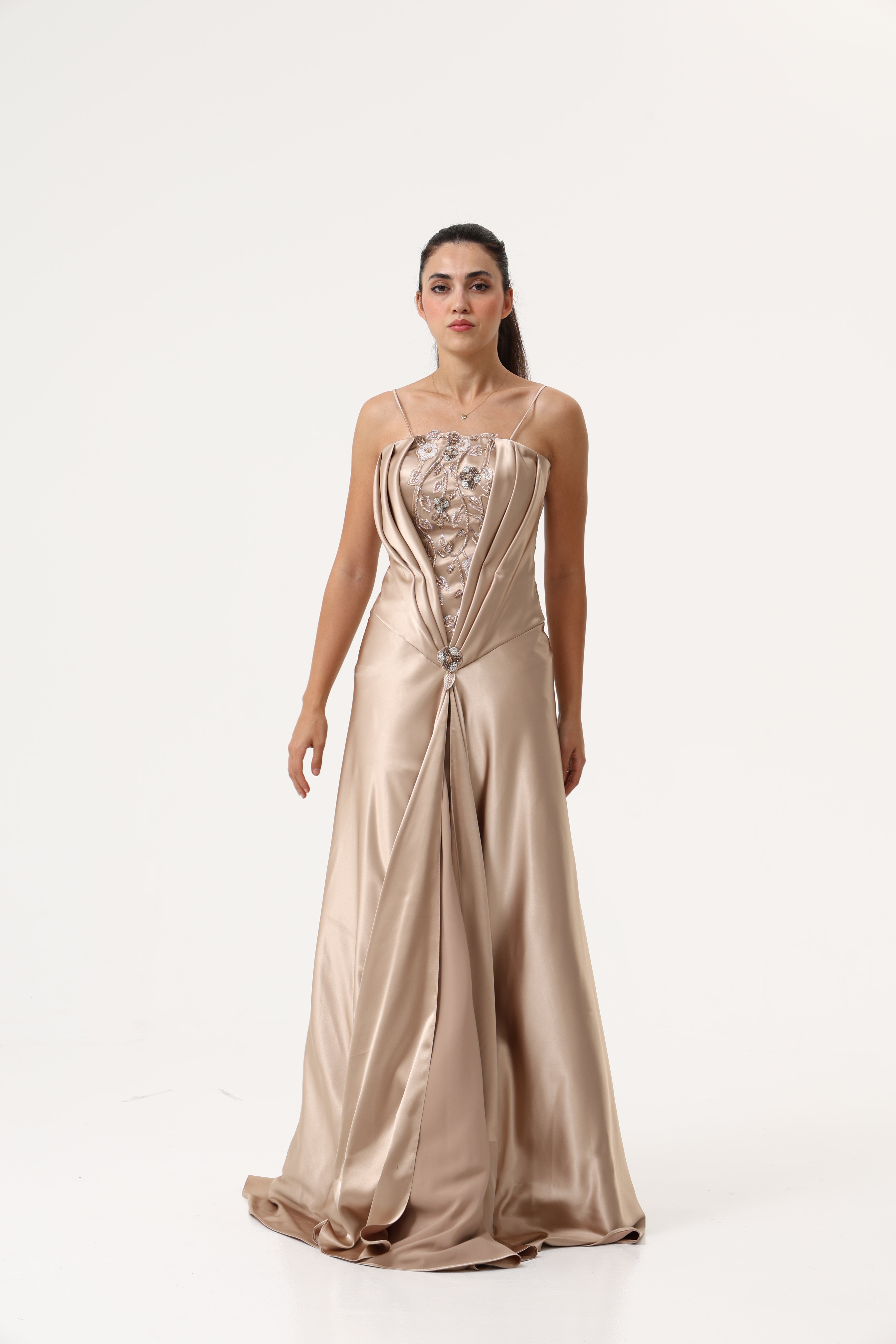 Evening Custom Hand Embroidery Party Dress