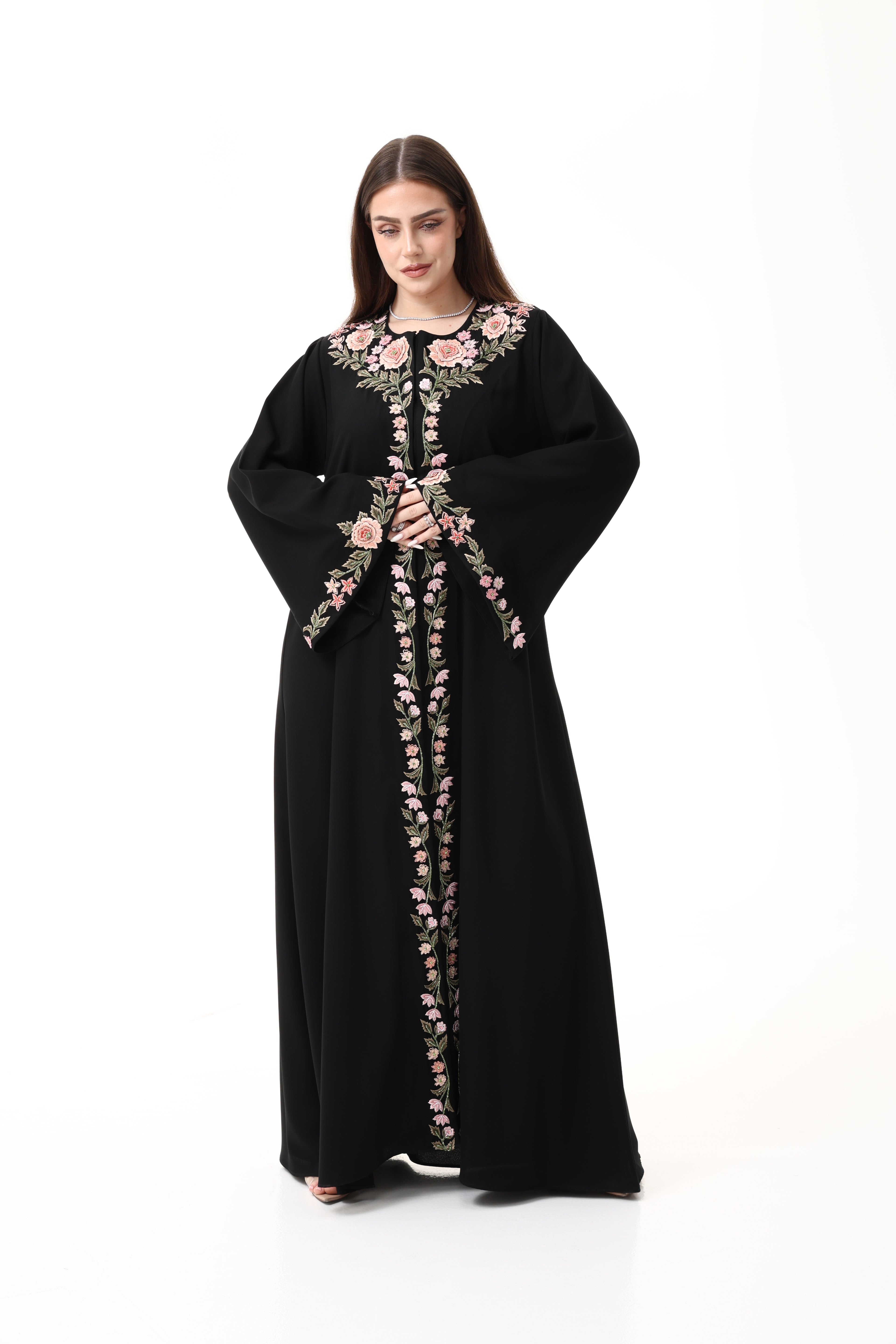 Desginer Abaya with Custom Hand Embroidery
