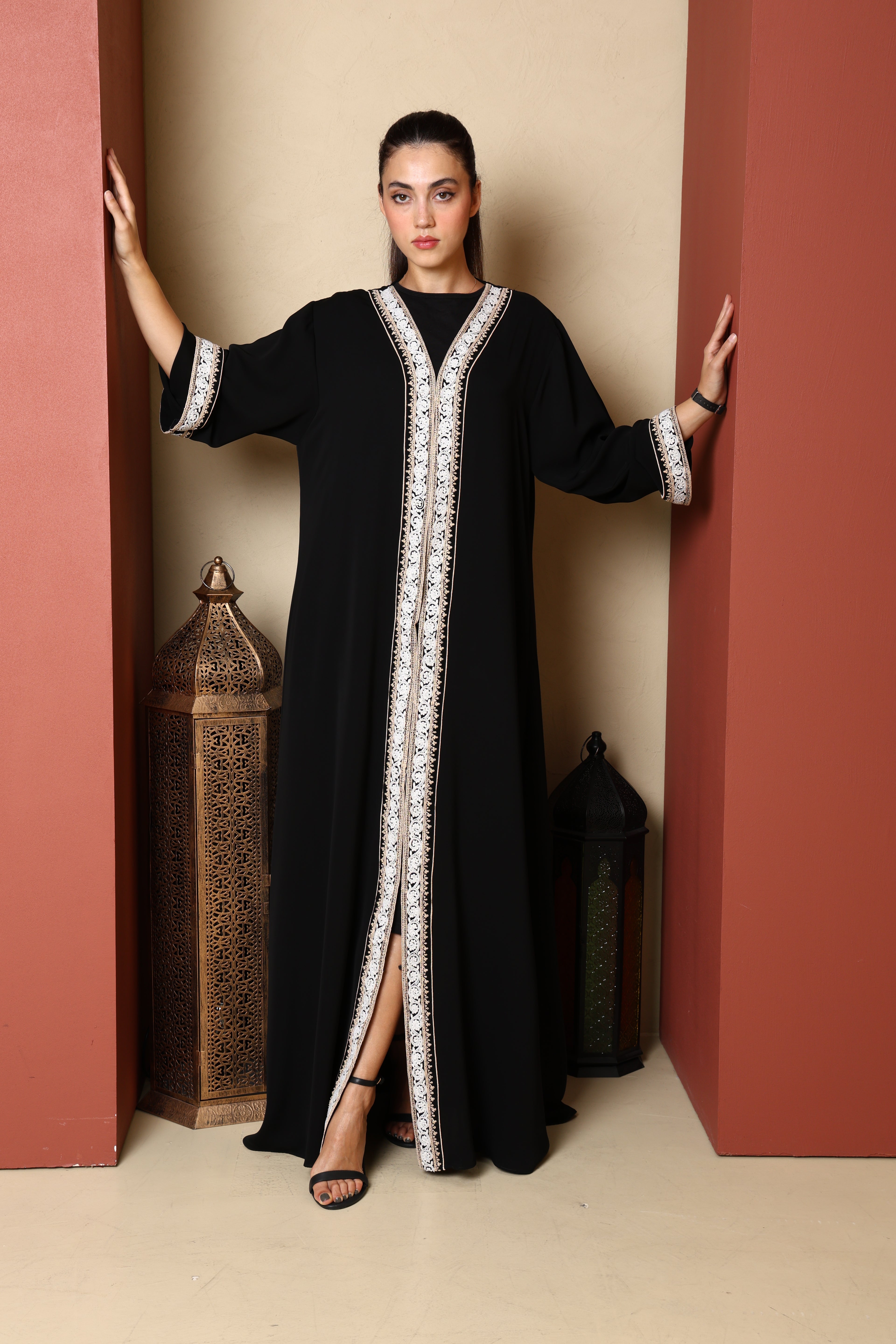 Desginer Abaya with Custom Heavy Hand Embroidery