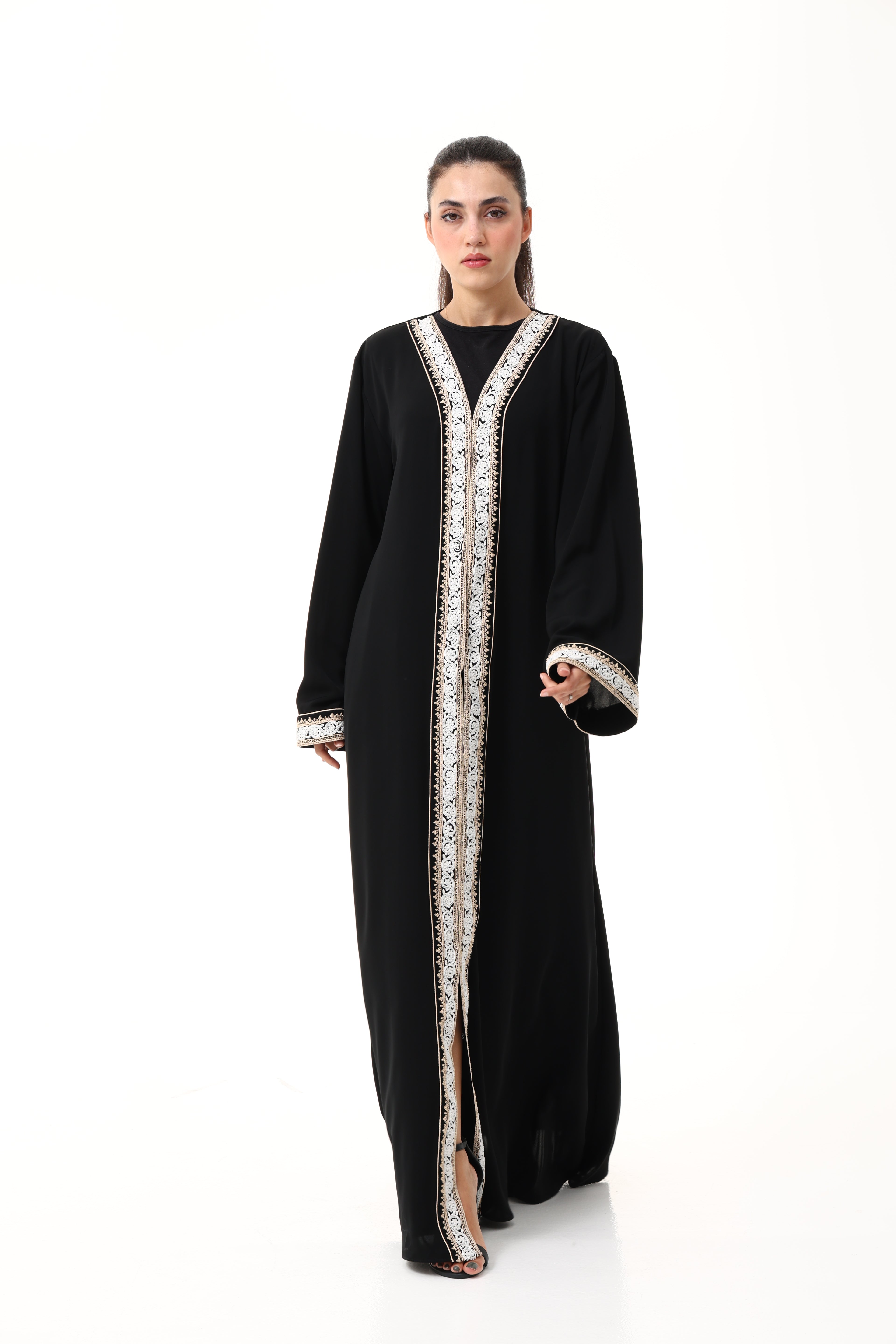 Desginer Abaya with Custom Heavy Hand Embroidery