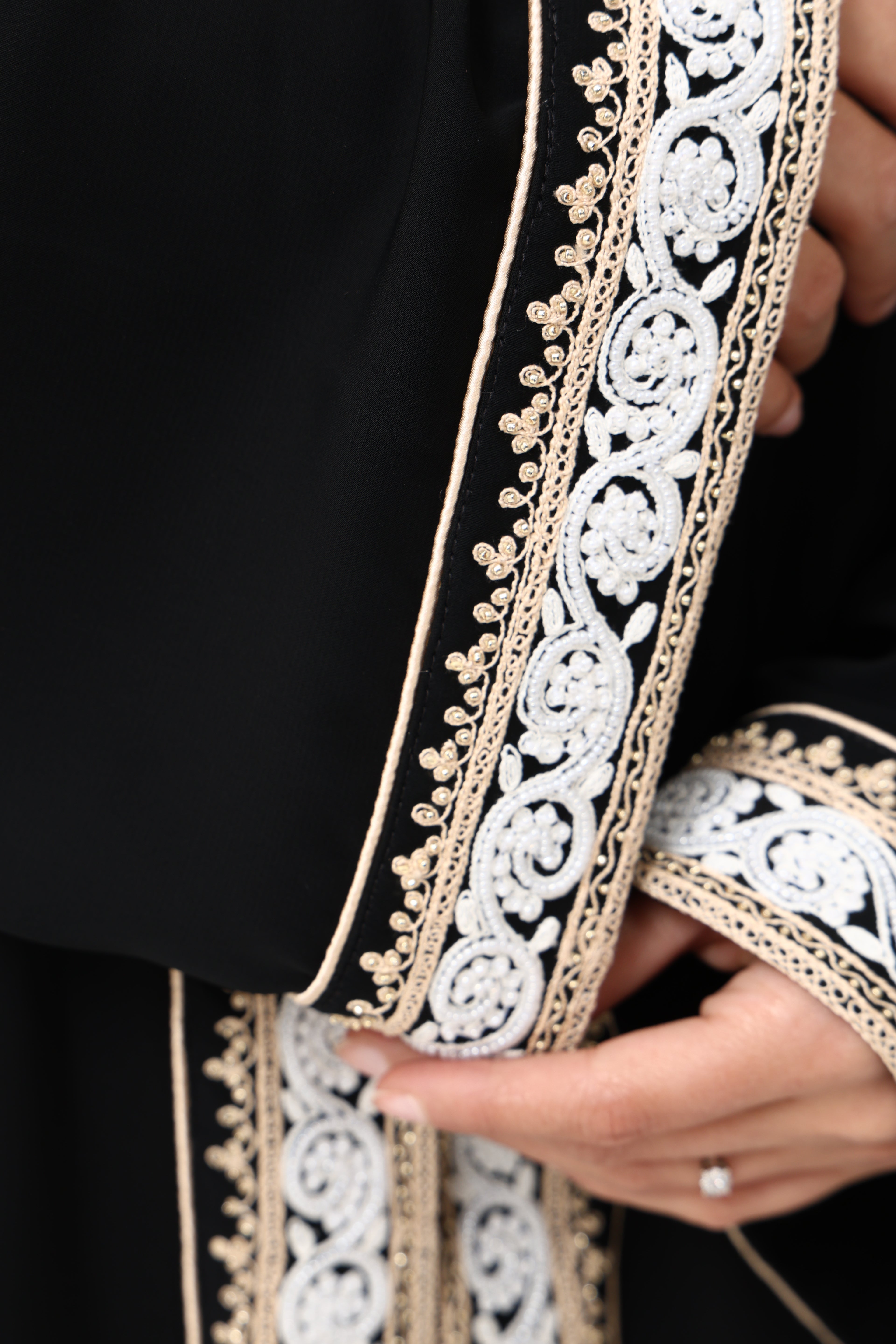 Desginer Abaya with Custom Heavy Hand Embroidery