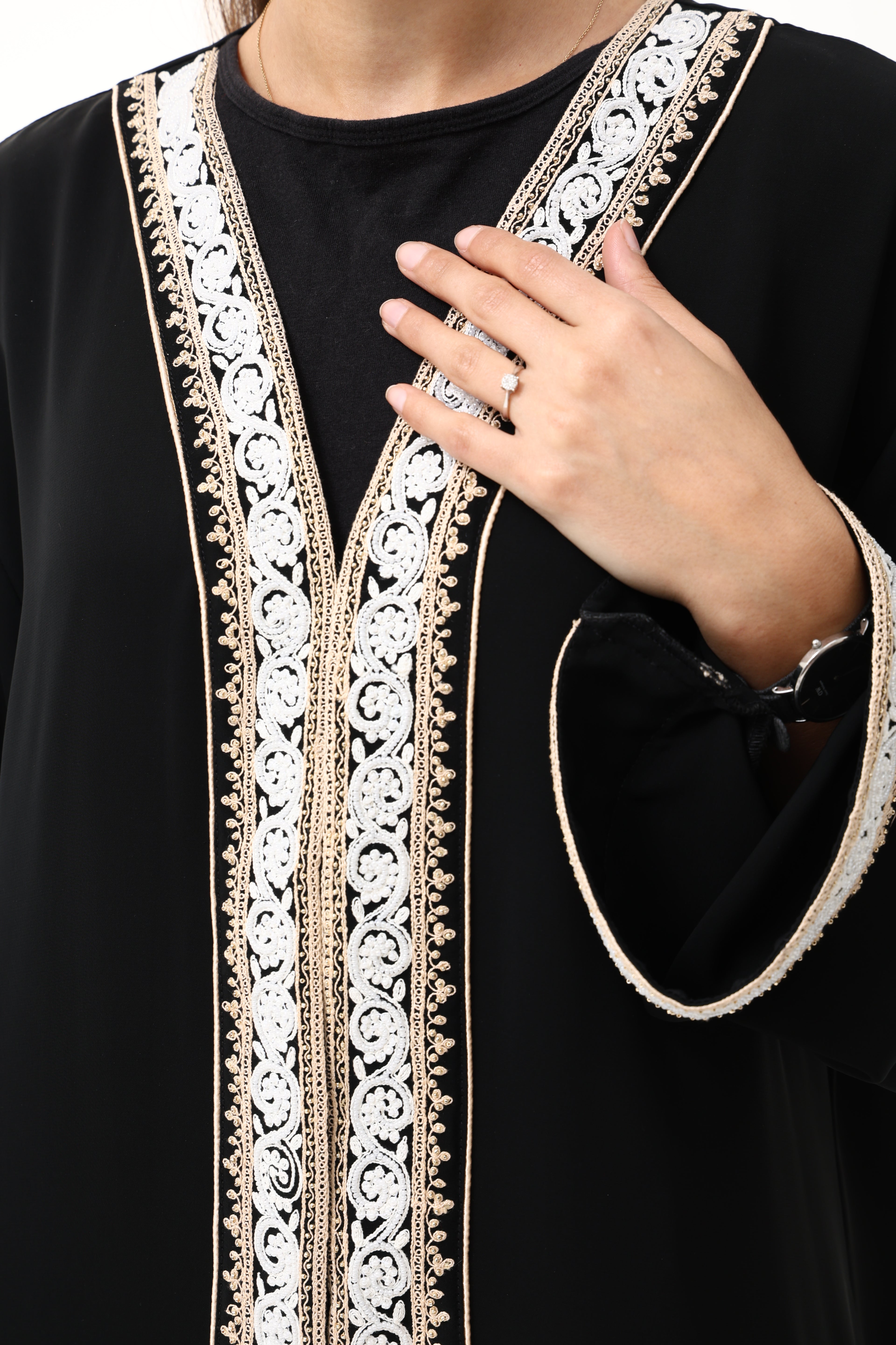 Desginer Abaya with Custom Heavy Hand Embroidery