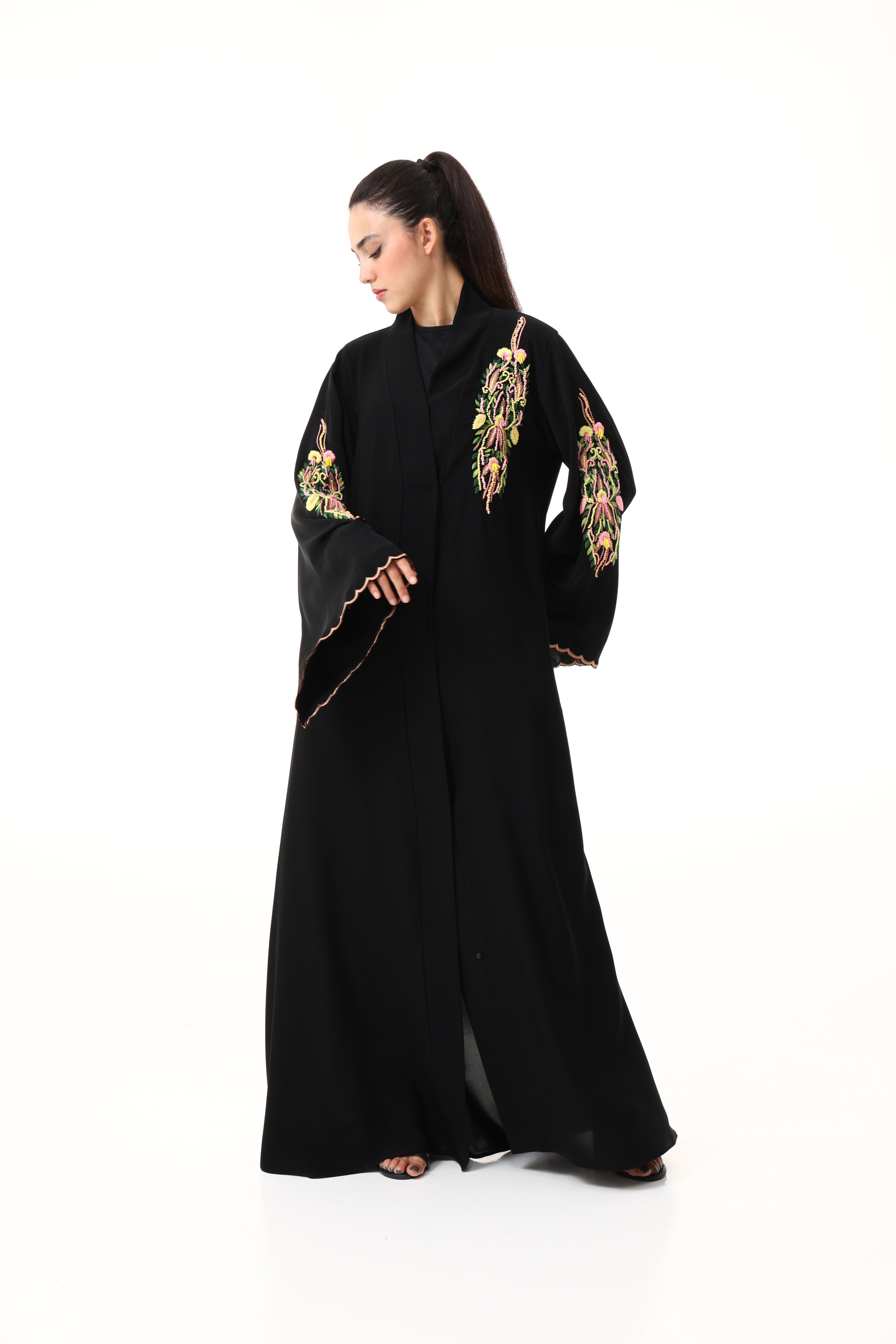Abaya with Hand Embroidery