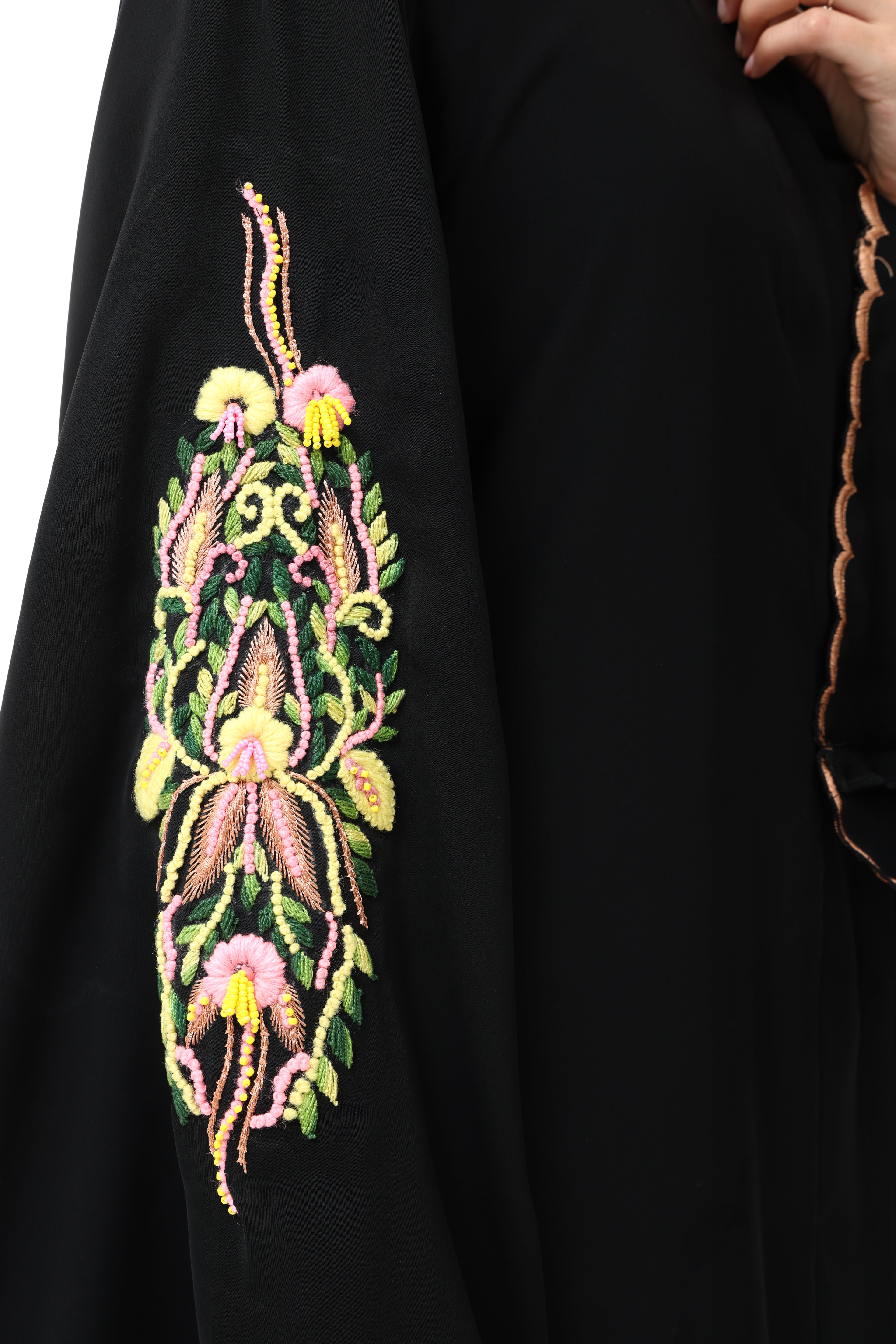 Abaya with Hand Embroidery