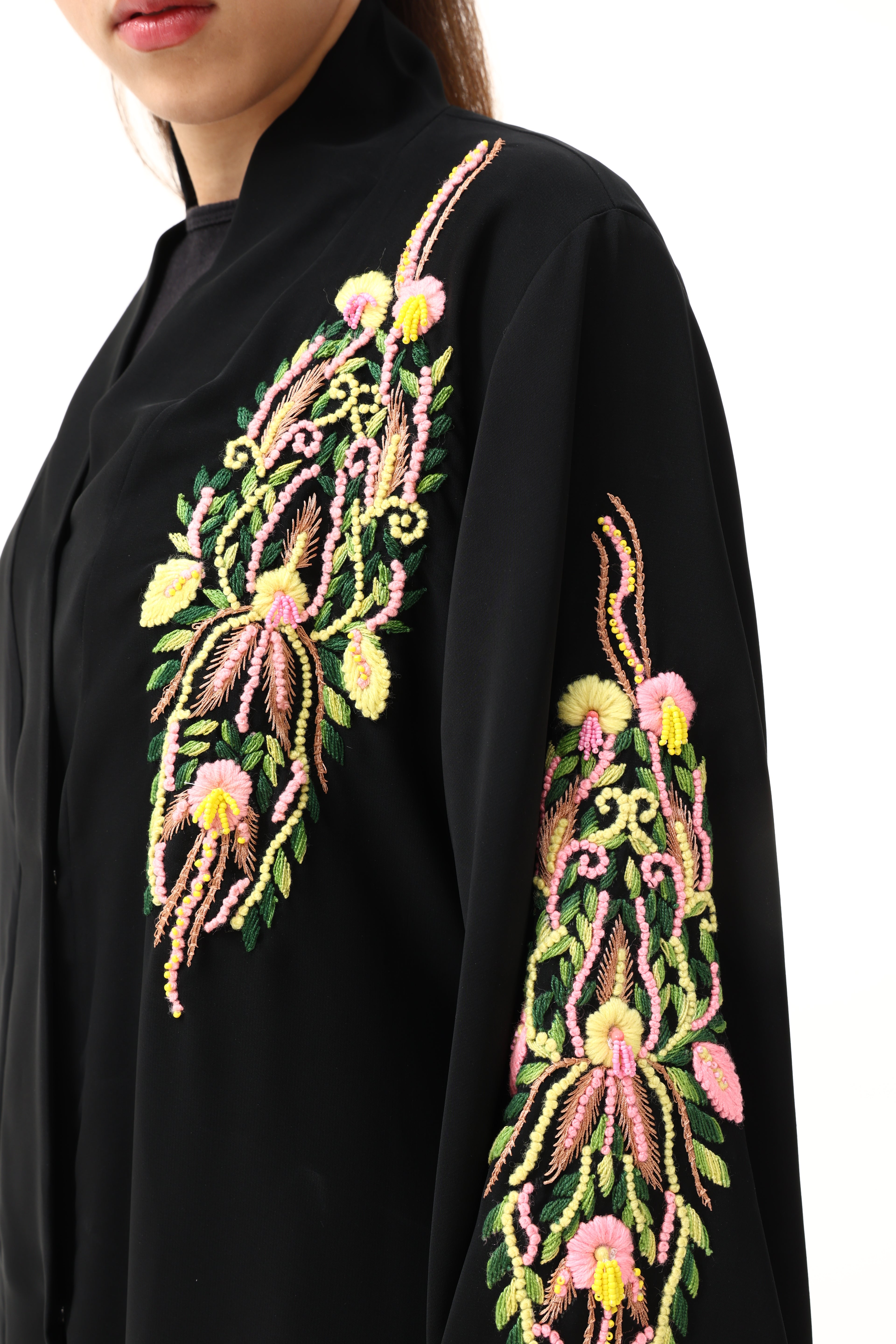 Abaya with Hand Embroidery