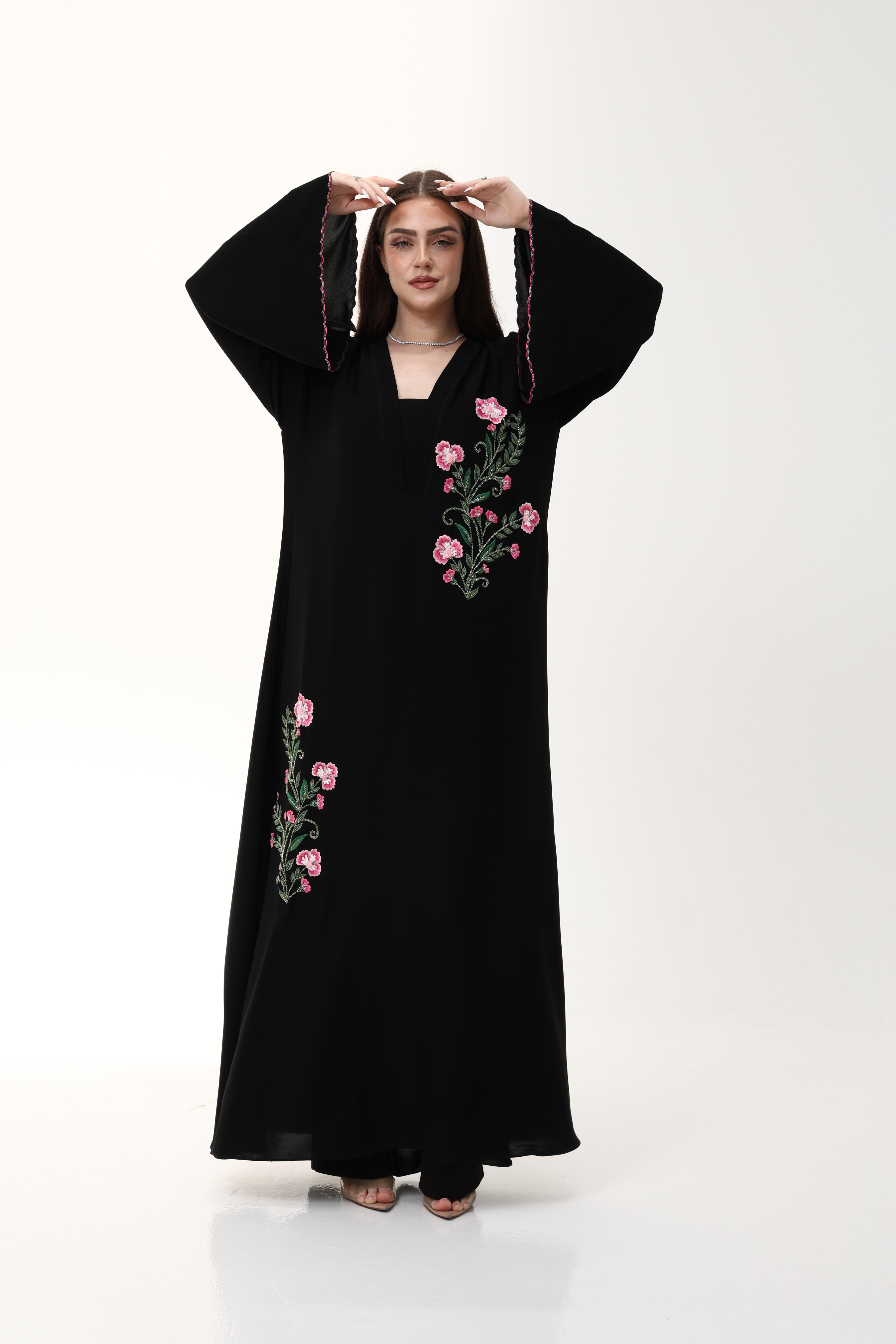 Designer Abaya with Hand Embroidery work