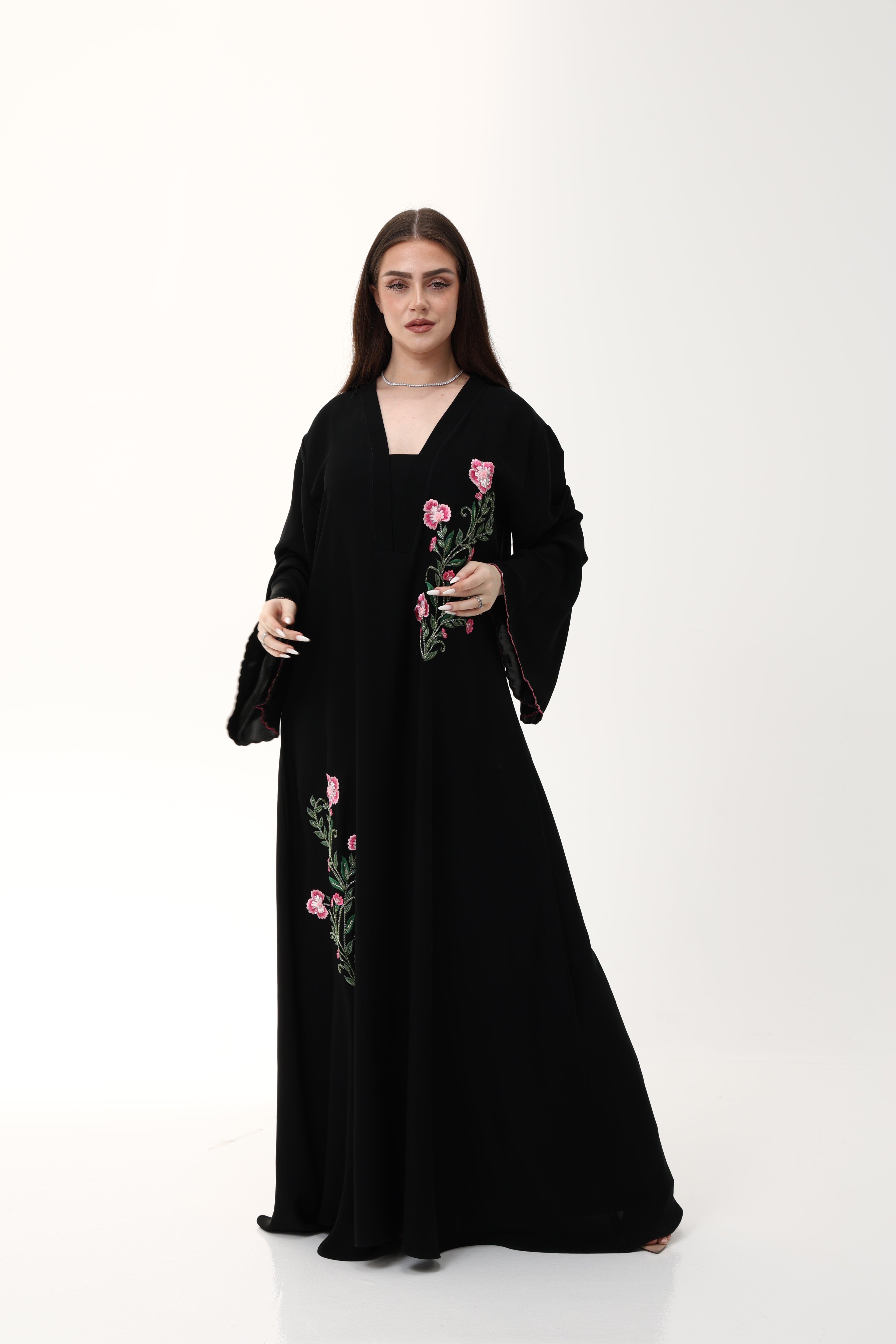 Designer Abaya with Hand Embroidery work